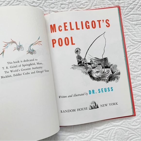 RARE🔥 McElligot's Pool by Dr. Seuss (1974, Glossy Hardcover) - Picture 2 of 8